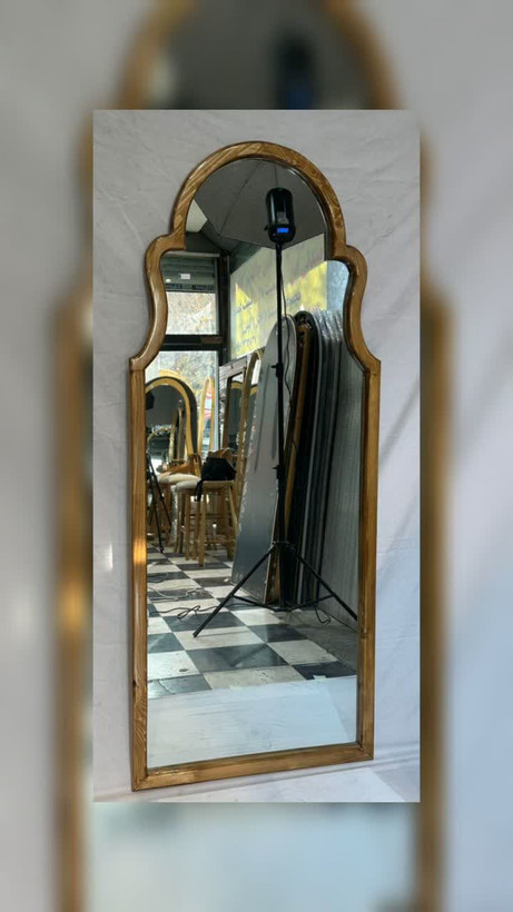آینه قدی چوبی رنگی مدل مراکشی